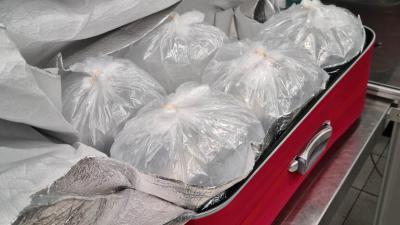 In beslag genomen glasaal