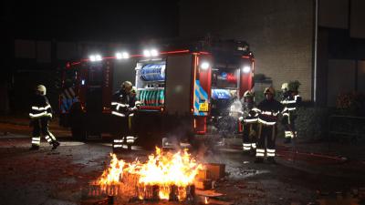 Brandweer doofde vreugdevuur op Europalaan in Boxtel