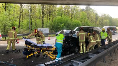 Foto van ongeval op A58