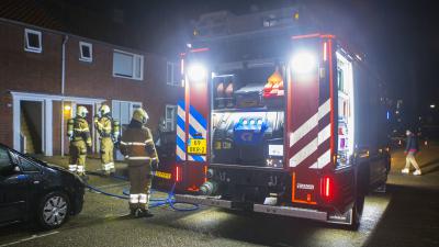 Brandweer bij woning in Boxtel