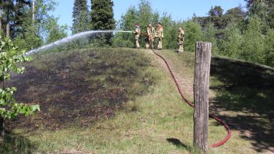 Brandweer blust brand
