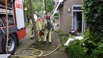 Brandweer voert nacontrole uit