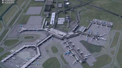 Vlieg mee in fraaie digitale animatie 100 jaar Schiphol