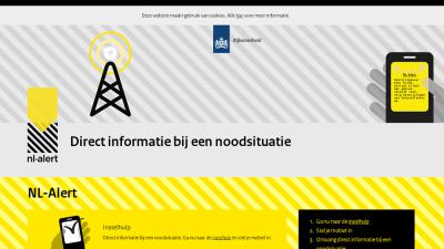 Screenshot van NL-Alert | NL-Alert