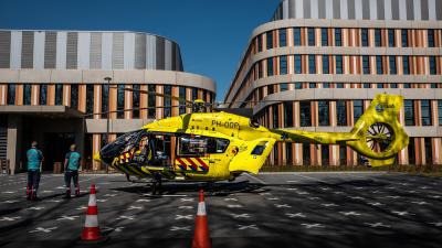 Traumahelikopter voor ziekenhuis