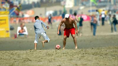 Foto van strand zee voetbal | Archief EHF