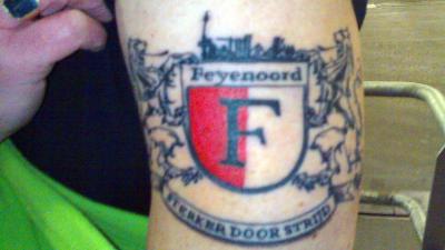 Foto van tatoeage Feyenoord | Archief EHF