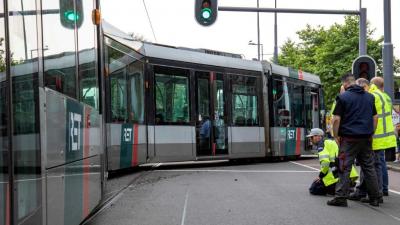 Rotterdamse tram ontspoord