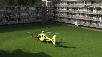Inzet traumahelikopter voor gevallen persoon
