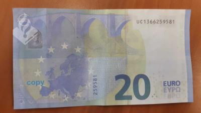 Vals biljet 20 euro