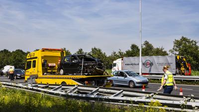 Meerdere gewonden bij ernstig verkeersongeval op A2 bij Boxtel