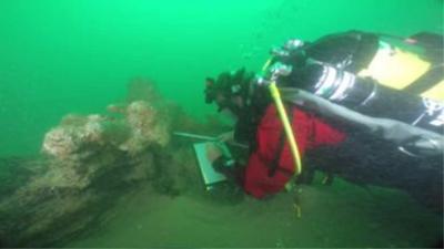 VOC-schip De Rooswijk voor Engelse kust wordt opgegraven