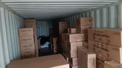 Grote hoeveel vuurwerk in container