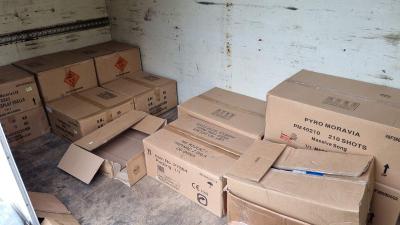 in beslag genomen vuurwerk