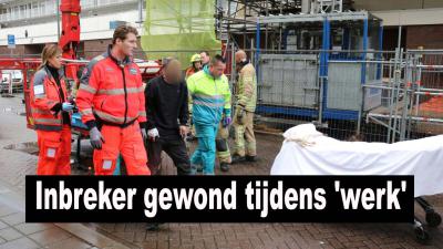 Inbreker raakt bekneld in liftschacht flat Schiedam