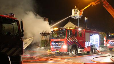 woningbrand na blikseminslag